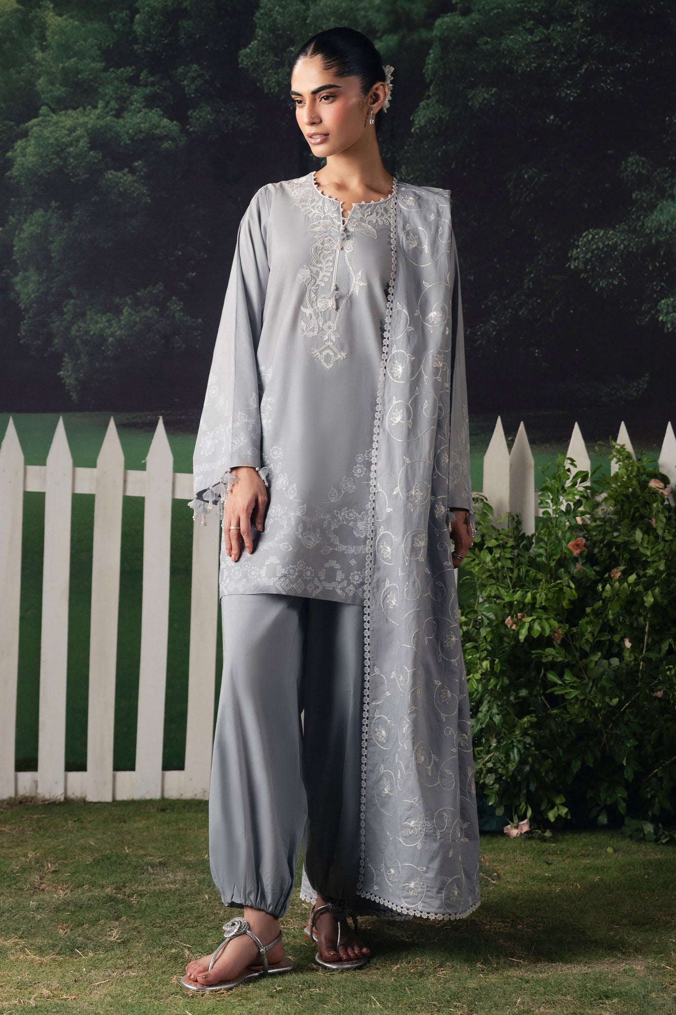 SELENE GLOW-3PC PRINTED SUIT