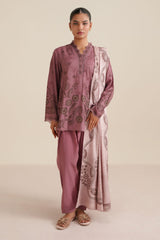 SOFT PETAL -3PC LINEN PRINTED SUIT