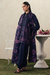 MAGENTA MUSE-3PC PRINTED SUIT
