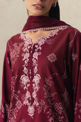 VELVET WHISPER-3PC PRINTED SUIT