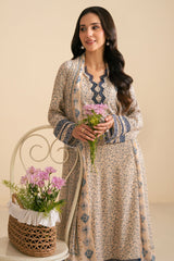 SOFT PETUNIA-3PC (SHIRT, TROUSER & DUPATTA)