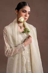 PEARL ELEGANCE-4PC ORGANZA EMBROIDERED SUIT