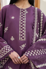 CHIVE BLOSSOM-3PC EMBROIDERED LAWN SUIT