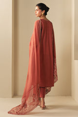 VINTAGE ROSE-2PC (SHIRT & DUPATTA)