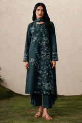 EMERALD TEAL-3PC (SHIRT, TROUSER & DUPATTA)