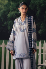 AZURE BLOOM-3PC PRINTED SUIT