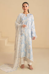 FROSTED FLORA-2PC (SHIRT & DUPATTA)