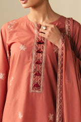 VINTAGE ROSE-2PC (SHIRT & DUPATTA)