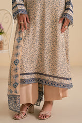 SOFT PETUNIA-3PC (SHIRT, TROUSER & DUPATTA)