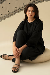 CHARCOAL BLACK-2PC (SHIRT & DUPATTA)