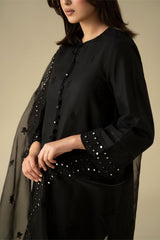 CHARCOAL BLACK-2PC (SHIRT & DUPATTA)