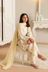 ORCHID FLARE-3PC EMBROIDERED LAWN SUIT