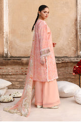 MUTED BLUSH-3PC PRINTED LAWN SUIT