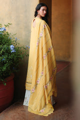 PETAL DRAPES-3PC EMBROIDERED LAWN SUIT