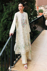TROPIC MIST-3PC EMBROIDERED LAWN SUIT