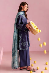OCEAN DROP-3PC PRINTED LAWN SUIT