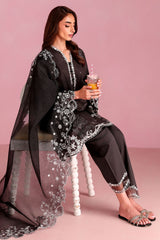 DEEP FOREST-3PC PRINTED LAWN SUIT