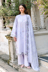 CRYSTAL GLAZE-3PC EMBROIDERED LAWN SUIT