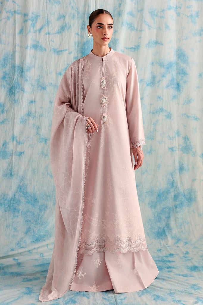 MUTED MAUVE-3PC PRINTED LAWN SUIT