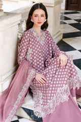 ASH ROSE-3PC EMBROIDERED JACQUARD SUIT