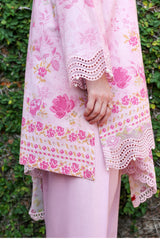 PEACH SPRINKLE-3PC EMBROIDERED LAWN SUIT