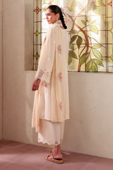 SOFT CORAL-3PC EMBROIDERED LAWN SUIT