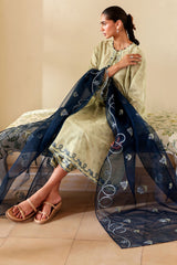ETHNIC FLUER-3PC PRINTED LAWN SUIT