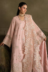 FLORAL MEADOW-3PC SILK EMBROIDERED SUIT