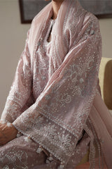 STARRY LILAC -3PC SILK EMBROIDERED SUIT