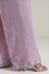 MAJESTIC VIOLET-4PC NET EMBROIDERED SUIT