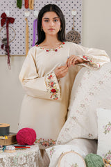 BEIGE BLOSSOM-2PC (SHIRT & TROUSER)
