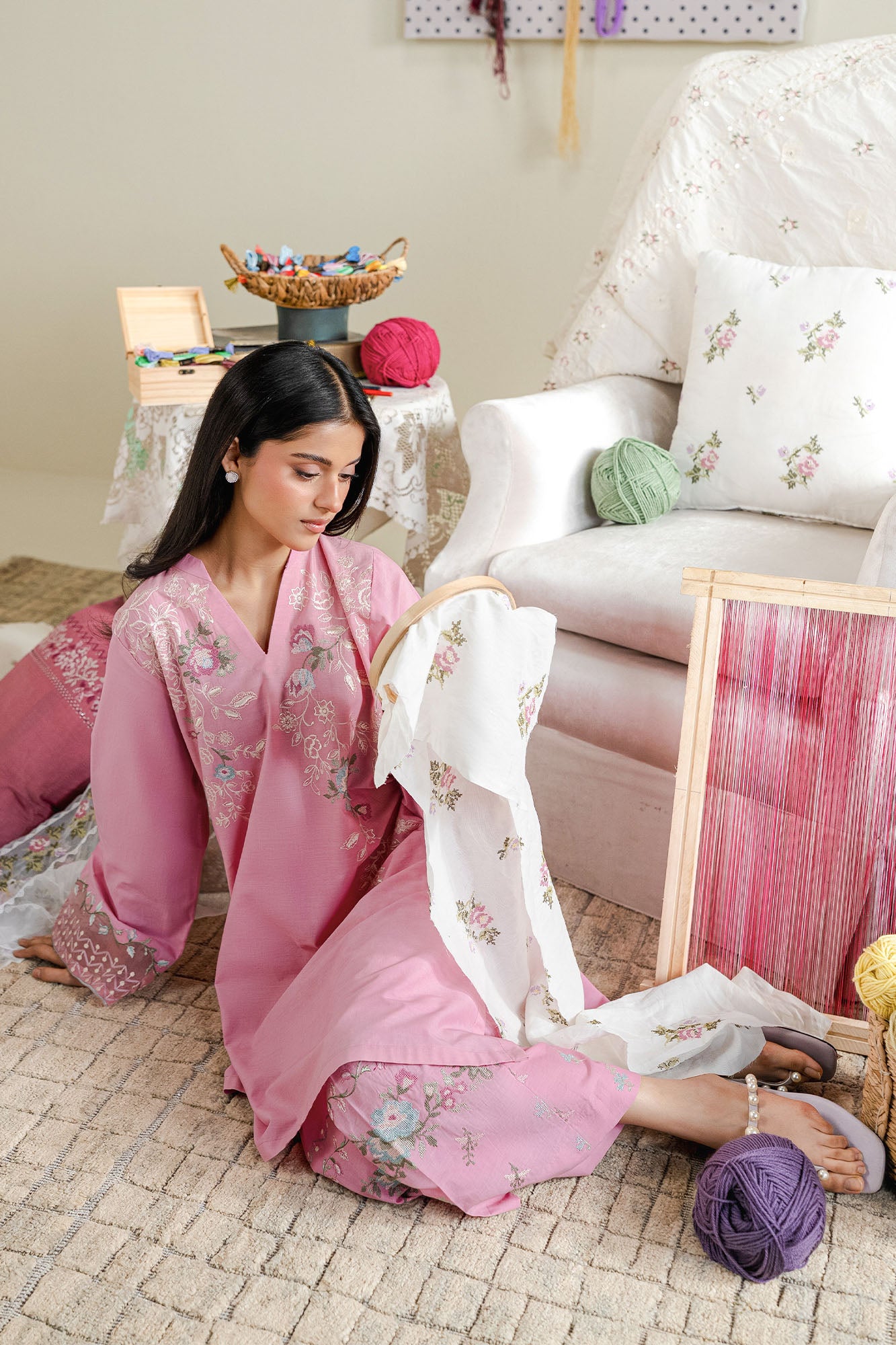 BLUSH THREAD-2PC (SHIRT & TROUSER)