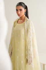 GARDEN GLOW-3PC SILK EMBROIDERED SUIT