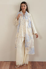 SNOW PETALS-2PC (SHIRT & DUPATTA)