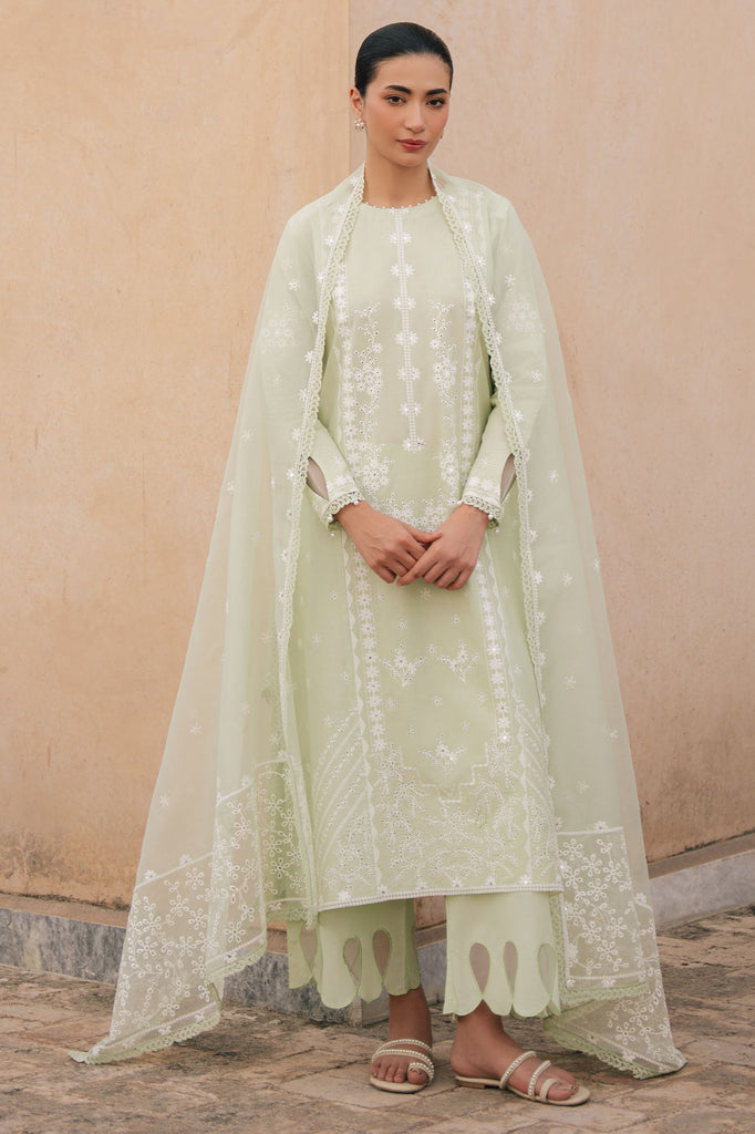 LUMIERE MEADOW-3PC EMBROIDERED LAWN SUIT