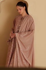COPPER SAND-3PC CHIKANKARI SUIT