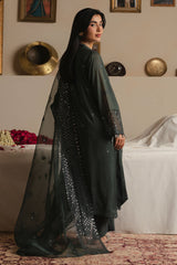 MIDNIGHT MOSS-3PC (SHIRT, TROUSER & DUPATTA)