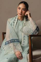 BLUE GLOW-3PC (SHIRT, TROUSER & DUPATTA)