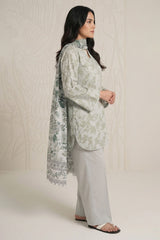 SERENE WHISPER-3 PIECE PRINTED LAWN SUIT