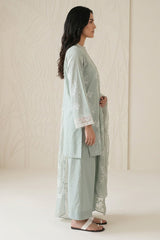 GREEN ESSENCE-3 PIECE PRINTED LAWN SUIT