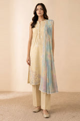 LEMON BLOSSOM-3 PIECE PRINTED LAWN SUIT