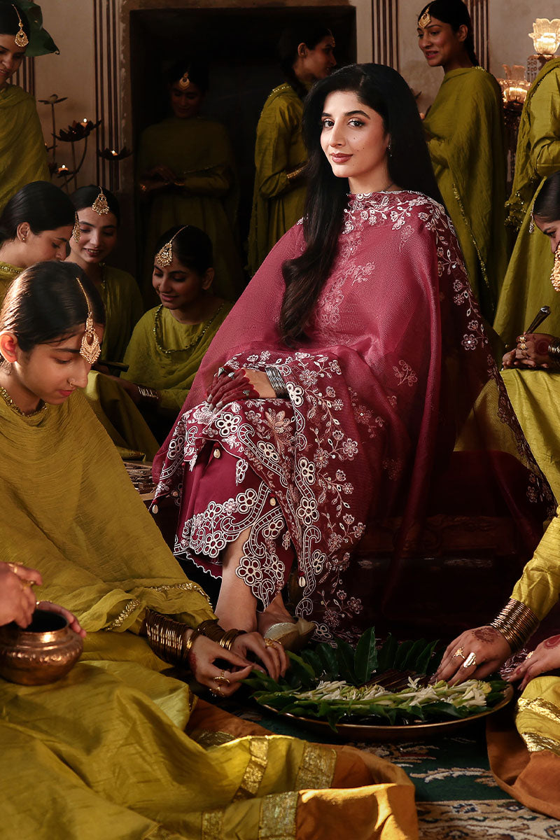 CRIMSON DRAPE-3PC EMBROIDERED LAWN SUIT