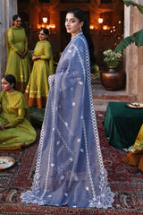 ETHNIC BLUE-3PC (SHIRT, TROUSER & DUPATTA)