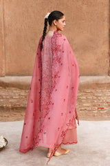 PEACH ATELIER-3PC PRINTED & EMBROIDERED LAWN SUIT