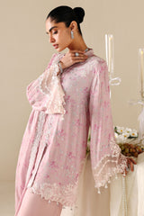 ROSE QUARTZ-3PC SILK EMBROIDERED SUIT