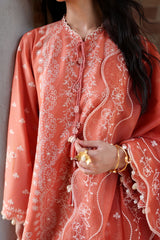 AMBER MIST-3PC EMBROIDERED LAWN SUIT
