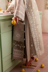 SAGE TINT-3PC EMBROIDERED LAWN SUIT