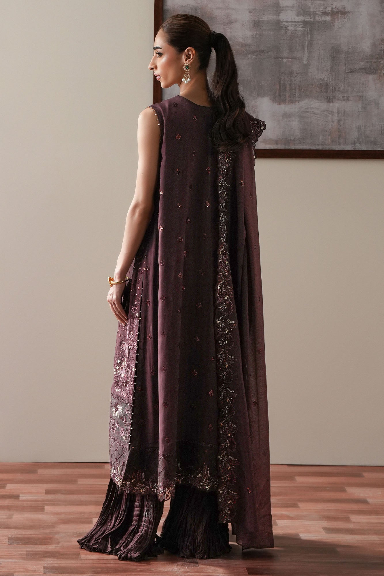 AMETHYST SPARK - 4PC CHIFFON EMBROIDERED SUIT