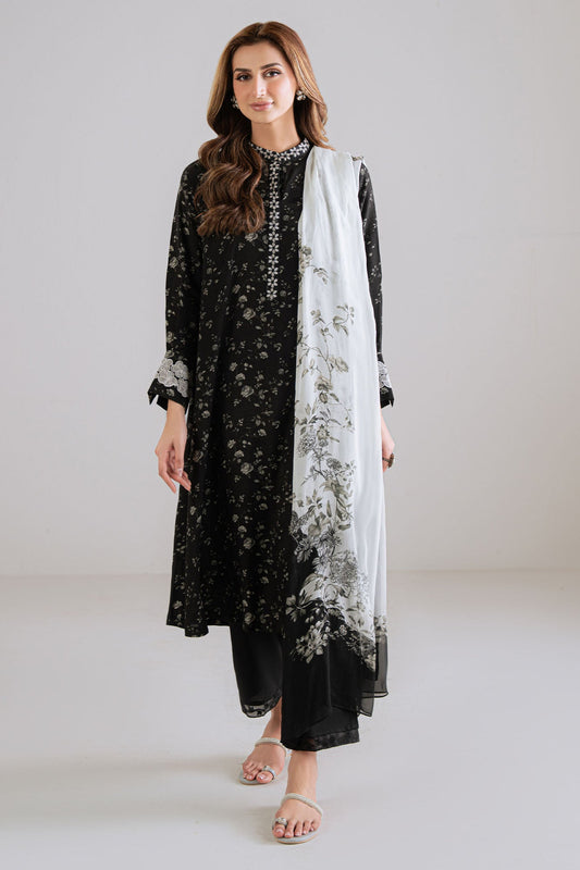 NOIR REIGN-2PC (SHIRT & DUPATTA)