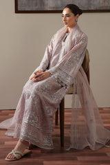 STARRY LILAC -3PC SILK EMBROIDERED SUIT